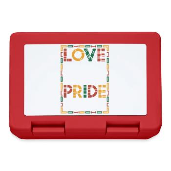 Love is the melody Pride is the Harmony Black Hist - Lunchbox - red - Front