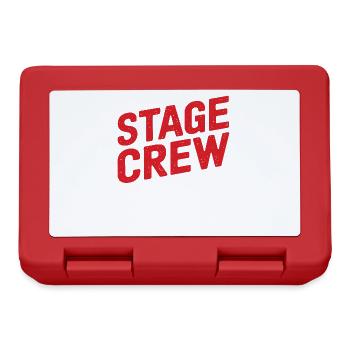 Équipe de scène Je travaille dans l’ombre Coulisses Humour - Boîte à goûter - rouge - Devant