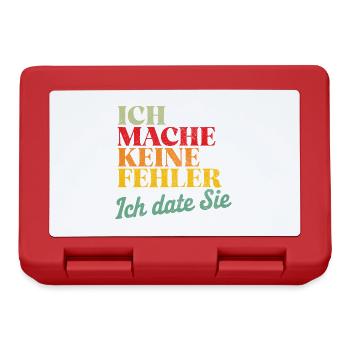 Je ne fais pas d’erreurs, je sors avec toi Célibataire Disant - Boîte à goûter - rouge - Devant