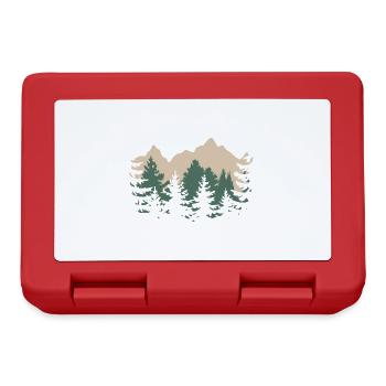 Mieux vaut la forêt que le Wi-Fi Nature Camping Randonnée Blague - Boîte à goûter - rouge - Devant