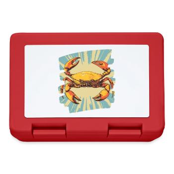 Crab Retro - Lunchbox - red - Front