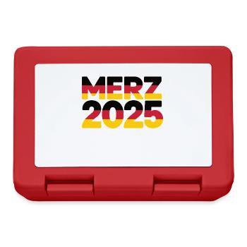 Merz Chancelier 2025 Chancelier fédéral Élection au Bundestag - Boîte à goûter - rouge - Devant
