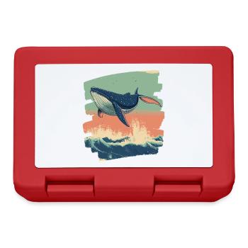 Baleine - Boîte à goûter - rouge - Devant