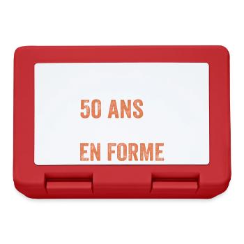 Anniversary gift 50 years Bicycle - Lunchbox - red - Front