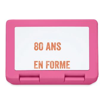 80th Anniversary Gift Bicycle - Lunchbox - pink - Front