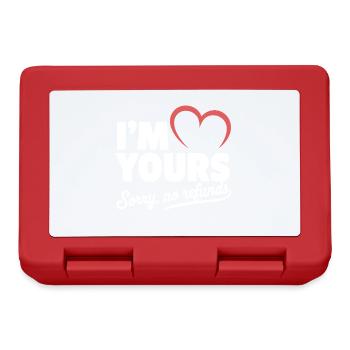 I'm yours sorry no refunds I am yours I am yours - Lunchbox - red - Front