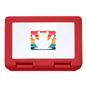 Tucking Fen Pin Bowling Humor Pun - Lunchbox - red - Front