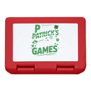Gaming Shamrock P is for Patrick's Day Gamer men - Lunchbox - red - Front