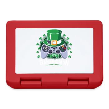 Gamerchaun Shamrock St Patrick's Day Leprechaun - Brotdose - Rot - Vorne