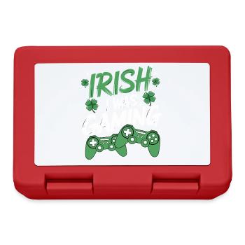 Irish I Was Gaming St Patrick’s Day Gamer Men kids - Brotdose - Rot - Vorne