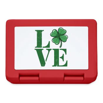 Shamrock Love St. Patrick's Day Irish Pride kids - Brotdose - Rot - Vorne