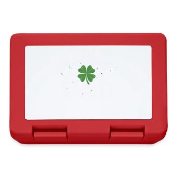 One Lucky Dad St Patrick Day Vintage Clover Daddy - Brotdose - Rot - Vorne