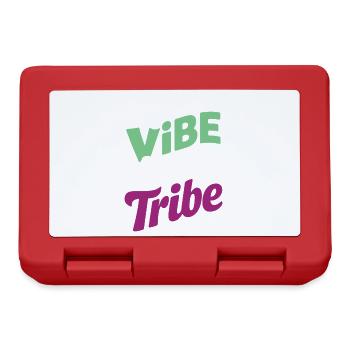Your Vibe Attracts your Tribe Positive Energy - Lunchbox - red - Front