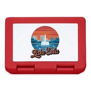 Lake Eola Orlando Florida Vacation Souvenir - Lunchbox - red - Front