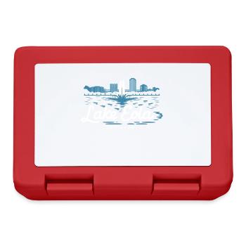 Lake Eola Orlando Florida Vacation Souvenir - Lunchbox - red - Front
