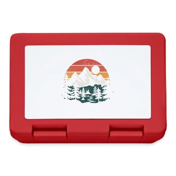 Mieux vaut la forêt que le Wi-Fi Nature Camping Randonnée Blague - Boîte à goûter - rouge - Devant