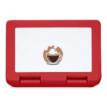 Je cours sur la boisson Affogato Funny Espressio en disant - Boîte à goûter - rouge - Devant