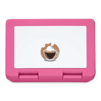 I run on Affogato Funny Espressio drink saying - Lunchbox - pink - Front