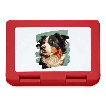 Australian Shepherd - Lunchbox - red - Front