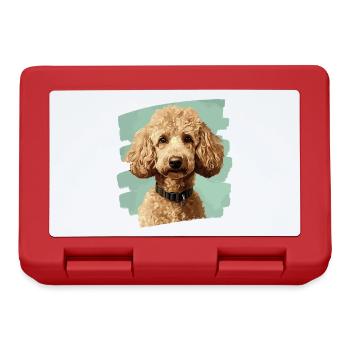 Caniche - Boîte à goûter - rouge - Devant