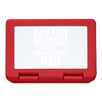 Chaos Choordinator aka Home School Dad - Lunchbox - red - Front