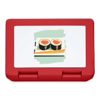 Sushi - Boîte à goûter - rouge - Devant