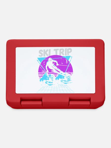 Ski Trip 2026 - Matching Family Snow Skiing - Lunchbox - red