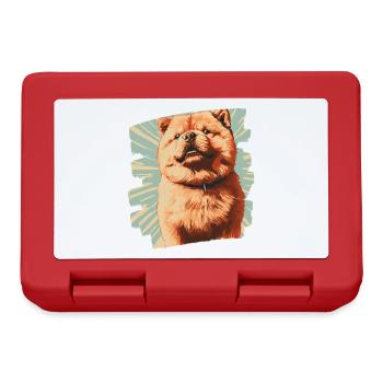 Chow Chow - Brotdose - Rot - Vorne