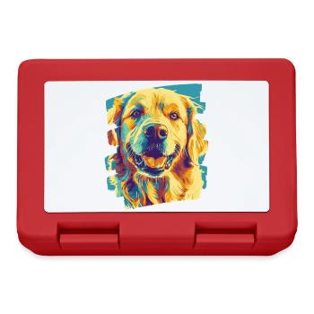 Golden Retriever - Lunchbox - red - Front