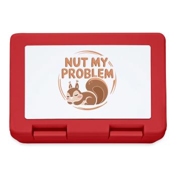 Nut my problem Funny Squirrel Pun - Lunchbox - red - Front