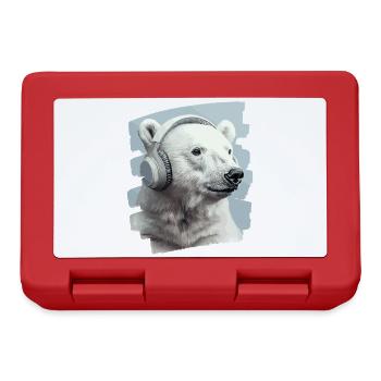Polar bear - Lunchbox - red - Front