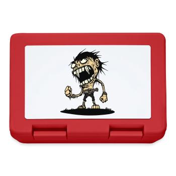 Hungry angry caveman - Lunchbox - red - Front