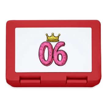 Couronne à 6 chiffres - Boîte à goûter - rouge - Devant