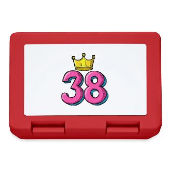 38 Number Krone - Lunchbox - red - Front