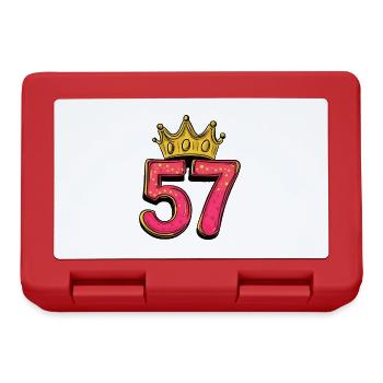 57 Number Crown - Lunchbox - red - Front
