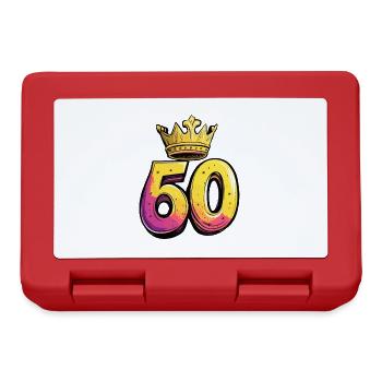 60 Number Crown - Lunchbox - red - Front
