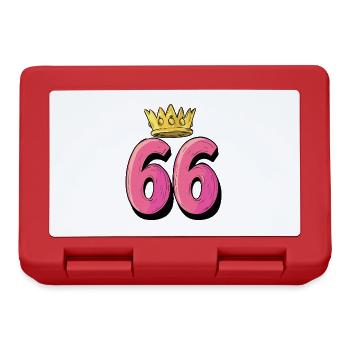 66 Number Krone - Lunchbox - red - Front