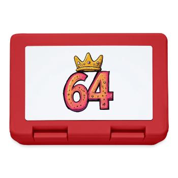 64 Number Krone - Lunchbox - red - Front