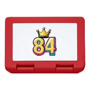 84 Nombre Couronne - Boîte à goûter - rouge - Devant