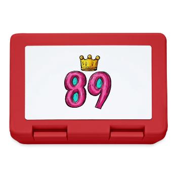 89 Number Crown - Lunchbox - red - Front