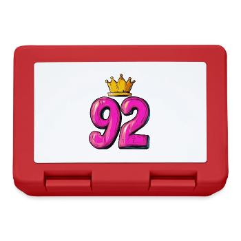 92 Number Krone - Lunchbox - red - Front