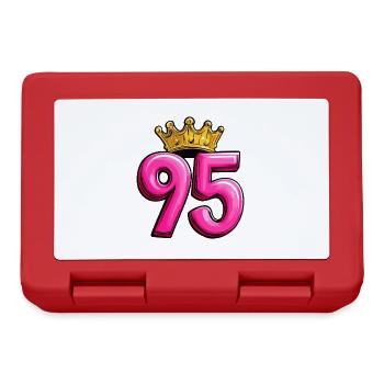 95 Number Crown - Lunchbox - red - Front