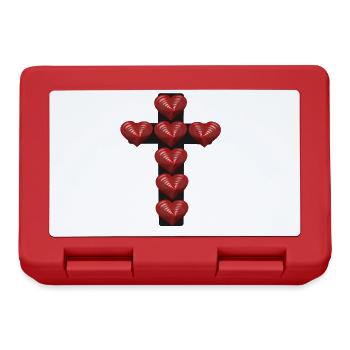 Croix Jésus Croix Messie Crucifix Pape - Boîte à goûter - rouge - Devant