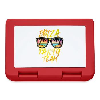 Ibiza Party Team - Lunchbox - red - Front