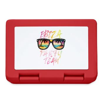 Ibiza Party Team - Lunchbox - red - Front