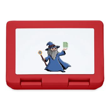 Spreadsheet Wizard Funny Controller Accountant - Lunchbox - red - Front