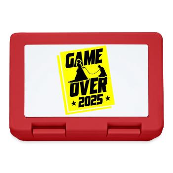 Hochzeit Game Over 2025 Junggesellenabschied - Brotdose - Rot - Vorne