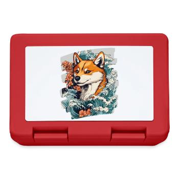 Shiba Inu - Lunchbox - red - Front