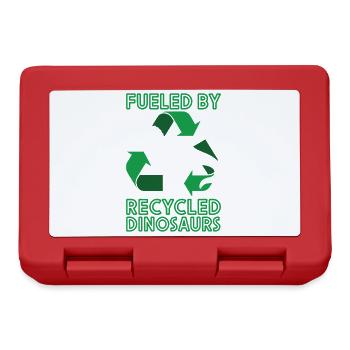 Alimenté par des dinosaures recyclés Paléontologue - Boîte à goûter - rouge - Devant