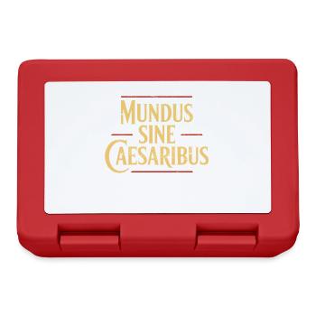 Mundus Sine Caesaribus Un monde sans Césars - Boîte à goûter - rouge - Devant